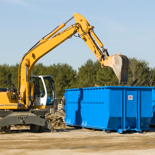 are there any restrictions on where a residential dumpster can be placed in Paxton